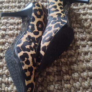 MICHAEL KORS 🐆Leopard-Print •Real Hide• High-Heel Shoes~ Sz: 8